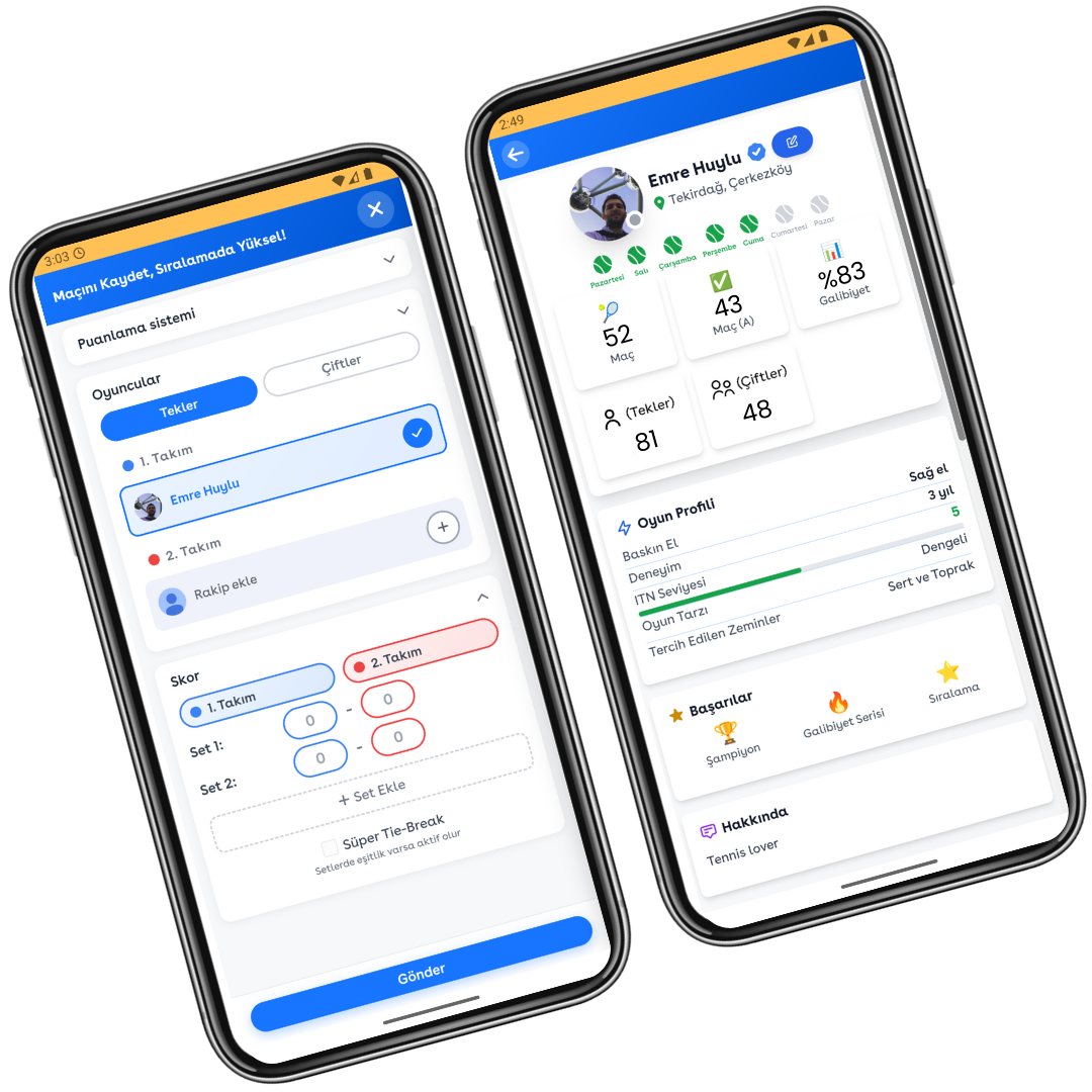 CourtB mobile app interface preview