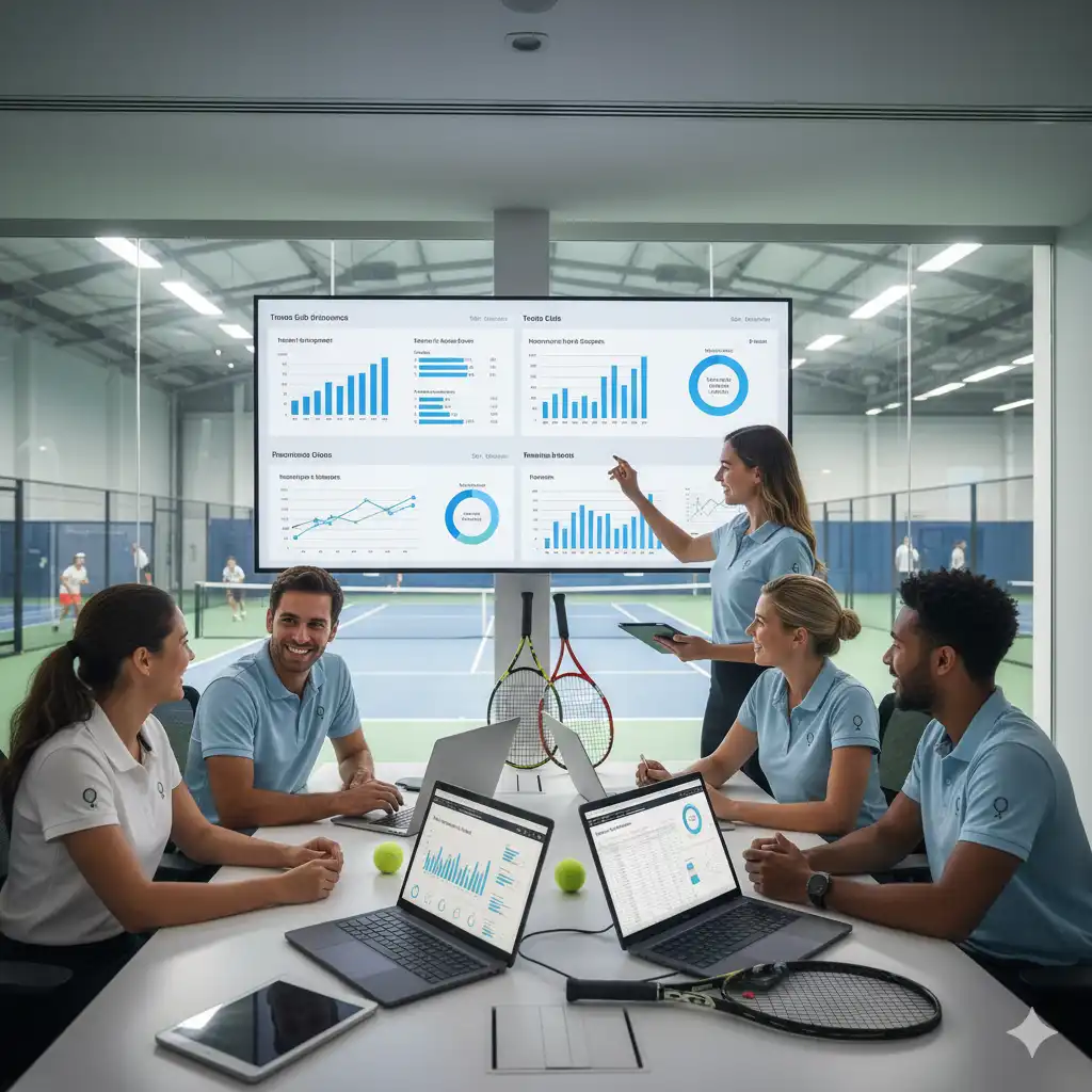 CourtB team collaborating on innovative tennis projects