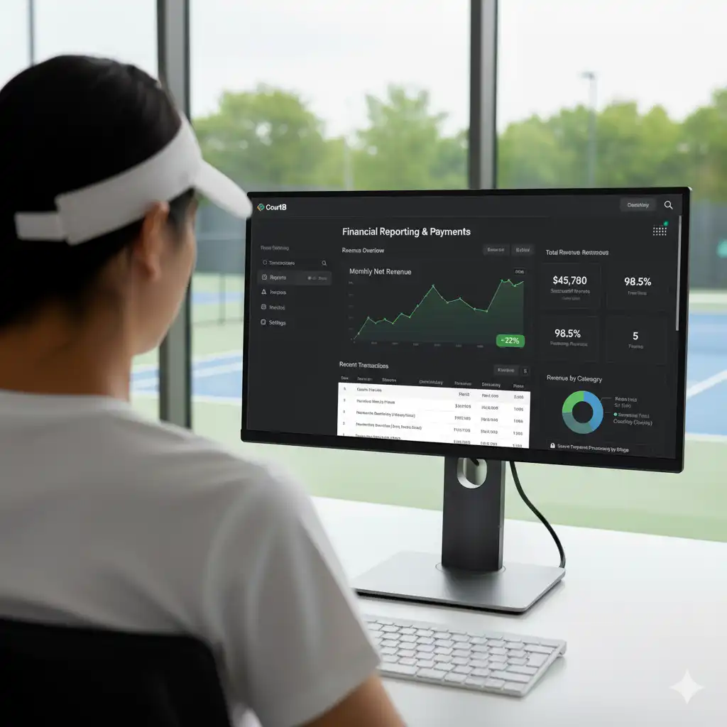 Secure payment processing and financial reporting dashboard